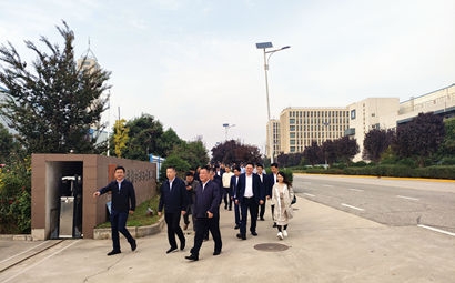 团市委、市贸促会、市青企协一行到买球的app排行榜前十名推荐泾河产业园考察交流